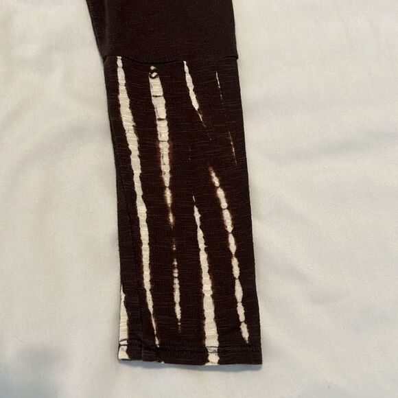 Target sizeM long sleeve brown with brown & cream tie dye sleeve cuffs tunic EUC - Picture 9 of 9